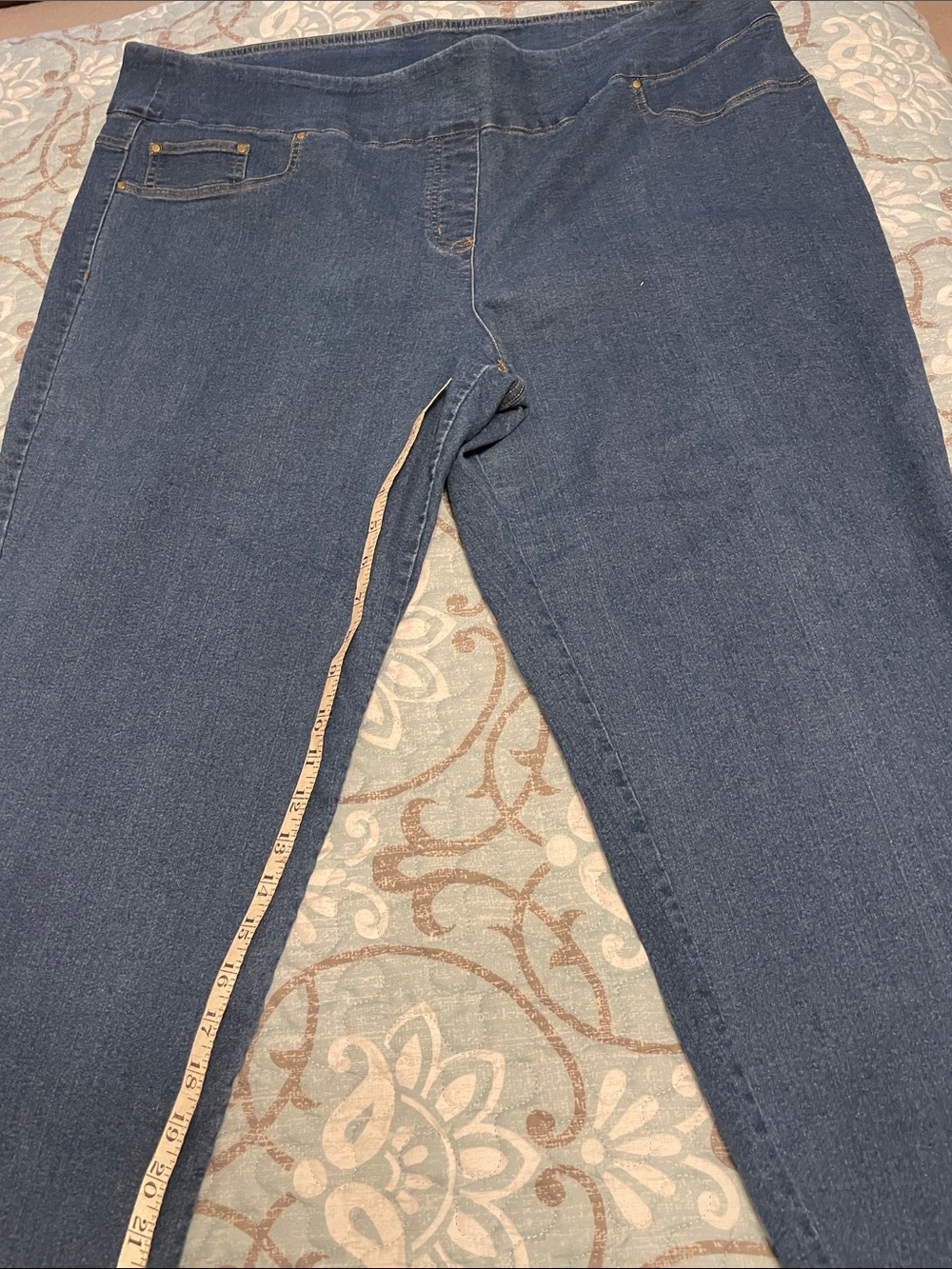 Ruby Rd. Dark Blue Stretch Jeggings